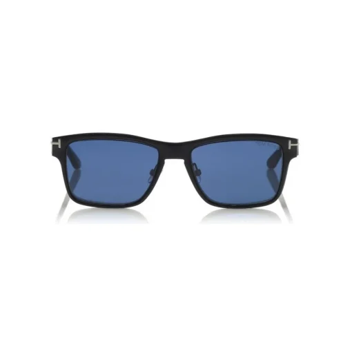 Tom Ford - Magnetic Clip Sunglasses - Square Metal Sunglasses - Ruthenium Black - FT5475 - Sunglasses - Tom Ford Eyewear - Avvenice