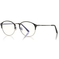 Tom Ford - Metal Optical Sunglasses - Round Optical Glasses - Black Gold - FT5541-B - Optical Sunglasses - Tom Ford Eyewear - Avvenice