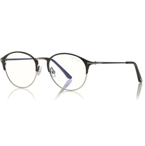 Tom Ford - Metal Optical Sunglasses - Round Optical Glasses - Black Gold - FT5541-B - Optical Sunglasses - Tom Ford Eyewear - Avvenice