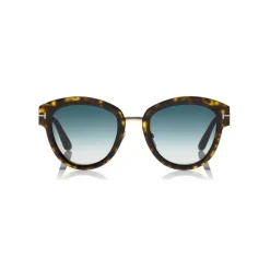 Tom Ford - Mia Sunglasses - Round Metal Sunglasses - Havana - FT0574 - Sunglasses - Tom Ford Eyewear - Avvenice