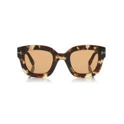 Tom Ford - Pia Sunglasses - Square Acetate Sunglasses - Havana - FT0659 - Sunglasses - Tom Ford Eyewear - Avvenice