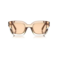 Tom Ford - Pia Sunglasses - Square Acetate Sunglasses - Champagne - FT0659 - Sunglasses - Tom Ford Eyewear - Avvenice