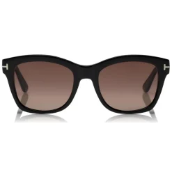 Tom Ford - Polarized Lauren Sunglasses - Squared Acetate Sunglasses - Black - FT0614-P - Sunglasses - Tom Ford Eyewear - Avvenice