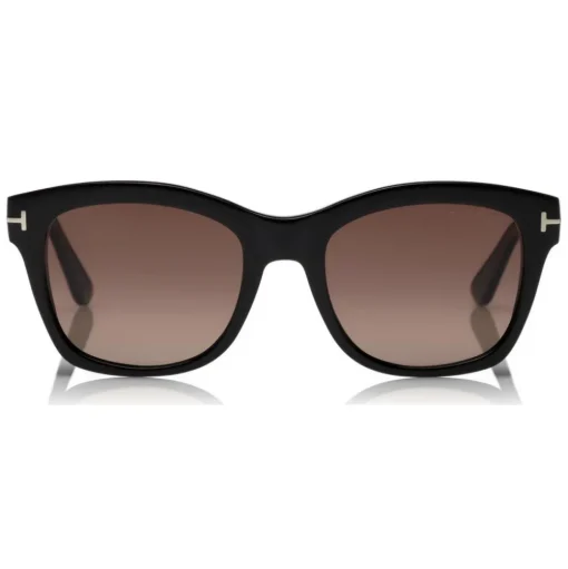 Tom Ford - Polarized Lauren Sunglasses - Squared Acetate Sunglasses - Black - FT0614-P - Sunglasses - Tom Ford Eyewear - Avvenice