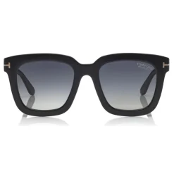 Tom Ford - Polarized Sari Sunglasses - Squared Acetate Sunglasses - Black - FT0690-P - Sunglasses - Tom Ford Eyewear - Avvenice