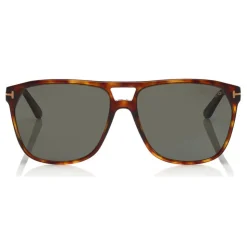 Tom Ford - Polarized Shelton Sunglasses - Square Sunglasses - Havana Smoke - FT0679-P - Sunglasses - Tom Ford Eyewear - Avvenice