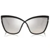 Tom Ford - Sandrine Sunglasses - Butterfly Metal Sunglasses - Black Smoke - FT0715 - Sunglasses - Tom Ford Eyewear - Avvenice
