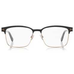 Tom Ford - Square Optical Frame Glasses - Square Metal Glasses - Black - FT5323 - Glasses - Tom Ford Eyewear - Avvenice