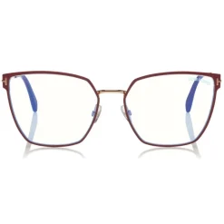 Tom Ford - Square Optical Glasses - Square Optical Glasses - Red - FT5574-B – Optical Glasses - Tom Ford Eyewear - Avvenice