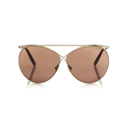 Tom Ford - Stevie Sunglasses - Round Metal Sunglasses - Gold - FT0761 - Sunglasses - Tom Ford Eyewear - Avvenice