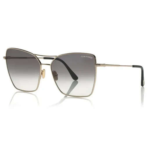 Tom Ford - Sye Sunglasses - Cat-Eye Metal Sunglasses - Gold - FT0738 - Sunglasses - Tom Ford Eyewear - Avvenice