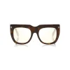 Tom Ford - Thea Sunglasses - Square Acetate Sunglasses - Havana Pink - FT0687 - Sunglasses - Tom Ford Eyewear - Avvenice