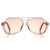 Tom Ford - Thomas Sunglasses - Pilot Acetate Sunglasses - FT0732 - Pink - Tom Ford Eyewear - Avvenice