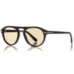 Tom Ford - Tom N.3 Sunglasses - Real Horn Optical Frame Sunglasses - Green Horn - FT5438-P - Sunglasses - Tom Ford Eyewear - Avvenice