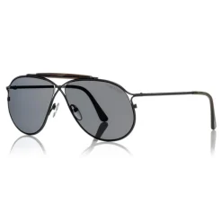 Tom Ford - Tom N.6 Sunglasses - Aviator Sunglasses - Black - FT0489-P - Sunglasses - Tom Ford Eyewear - Avvenice