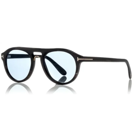 Tom Ford - Tom N.3 Sunglasses - Real Horn Optical Frame Sunglasses - Dark Brown - FT5438-P - Sunglasses - Tom Ford Eyewear - Avvenice
