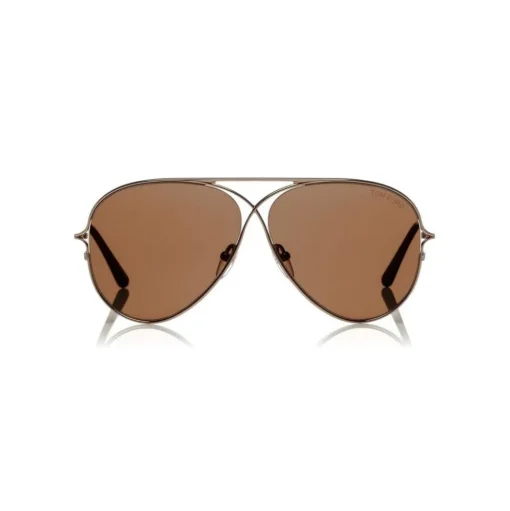 Tom Ford - Tom N.4 Sunglasses - Pilot Style Sunglasses - Rose Gold Brown - FT0488-P - Sunglasses - Tom Ford Eyewear - Avvenice