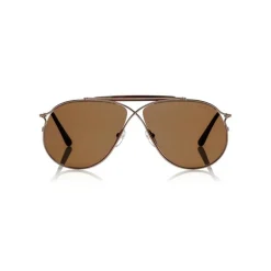 Tom Ford - Tom N.6 Sunglasses - Aviator Sunglasses - Rose Gold Brown - FT0489-P - Sunglasses - Tom Ford Eyewear - Avvenice