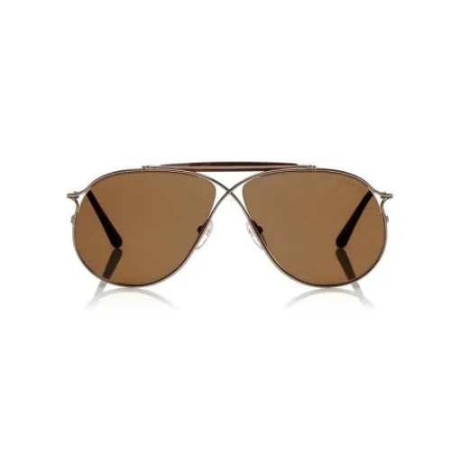 Tom Ford - Tom N.6 Sunglasses - Aviator Sunglasses - Rose Gold Brown - FT0489-P - Sunglasses - Tom Ford Eyewear - Avvenice