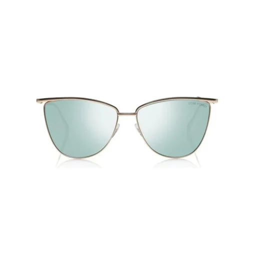 Tom Ford - Veronica Sunglasses - Cat-Eye Acetate Sunglasses - Rose Gold Blue - FT0684 - Sunglasses - Tom Ford Eyewear - Avvenice