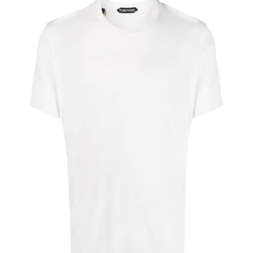 Tom Ford - White Cotton T-Shirt - Tom Ford Exclusive Luxury Collection - Avvenice
