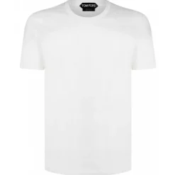 Tom Ford - White Crew Neck T-Shirt - Tom Ford Exclusive Luxury Collection - Avvenice