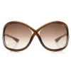 Tom Ford - Whitney Sunglasses - Oversized Round Acetate Sunglasses - FT0009 - Brown - Tom Ford Eyewear - Avvenice