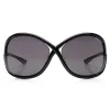 Tom Ford - Whitney Sunglasses - Oversized Round Acetate Sunglasses - FT0009 - Black - Tom Ford Eyewear - Avvenice