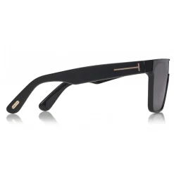 Tom Ford - Wyhat Sunglasses - Soft Rectangular Acetate Sunglasses - FT0709 - Black - Tom Ford Eyewear - Avvenice