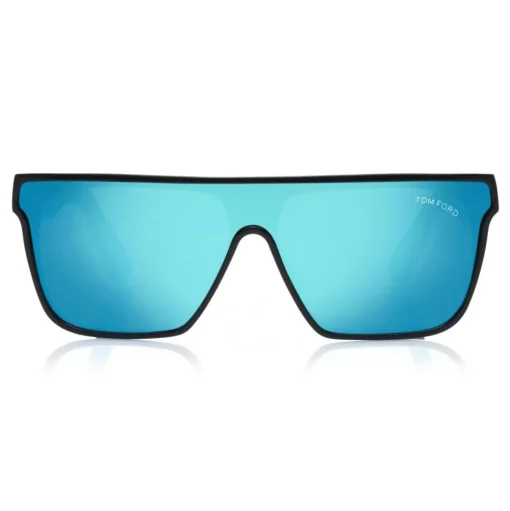 Tom Ford - Wyhat Sunglasses - Soft Rectangular Acetate Sunglasses - FT0709 - Black Light Blu - Tom Ford Eyewear - Avvenice
