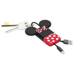 Tribe - Minnie Mouse - Disney - Lightning USB Cable - Keychain - Data and Charging for Apple, iPhone - MFi Certified - 22 cm - Avvenice