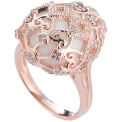 Tsars Collection - Alexandra Motif Liberty Ring - Handmade in Swiss - Luxury Exclusive Collection - Avvenice