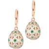 Tsars Collection - Alexandra Green Vertical Pavè Earrings - Handmade in Swiss - Luxury Exclusive Collection - Avvenice
