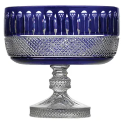 Tsars Collection - Blue Crystal Fruit Bowl - Handmade in Swiss - Luxury Exclusive Collection - Avvenice