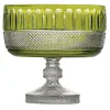 Tsars Collection - Green Crystal Fruit Bowl - Handmade in Swiss - Luxury Exclusive Collection - Avvenice