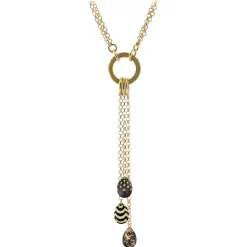 Tsars Collection - Necklace with 3 Black Eggs - Handmade in Swiss - Luxury Exclusive Collection - Avvenice