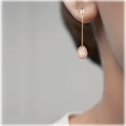 Tsars Collection - 9nine 02 Pink Silver Earrings - Handmade in Swiss - Luxury Exclusive Collection - Avvenice