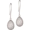 Tsars Collection - 9nine 01 White Silver Earrings - Handmade in Swiss - Luxury Exclusive Collection - Avvenice