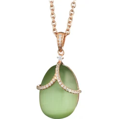 Tsars Collection - Olga Green Diadem Necklace - Handmade in Swiss - Luxury Exclusive Collection - Avvenice