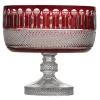 Tsars Collection - Red Crystal Fruit Bowl - Handmade in Swiss - Luxury Exclusive Collection - Avvenice