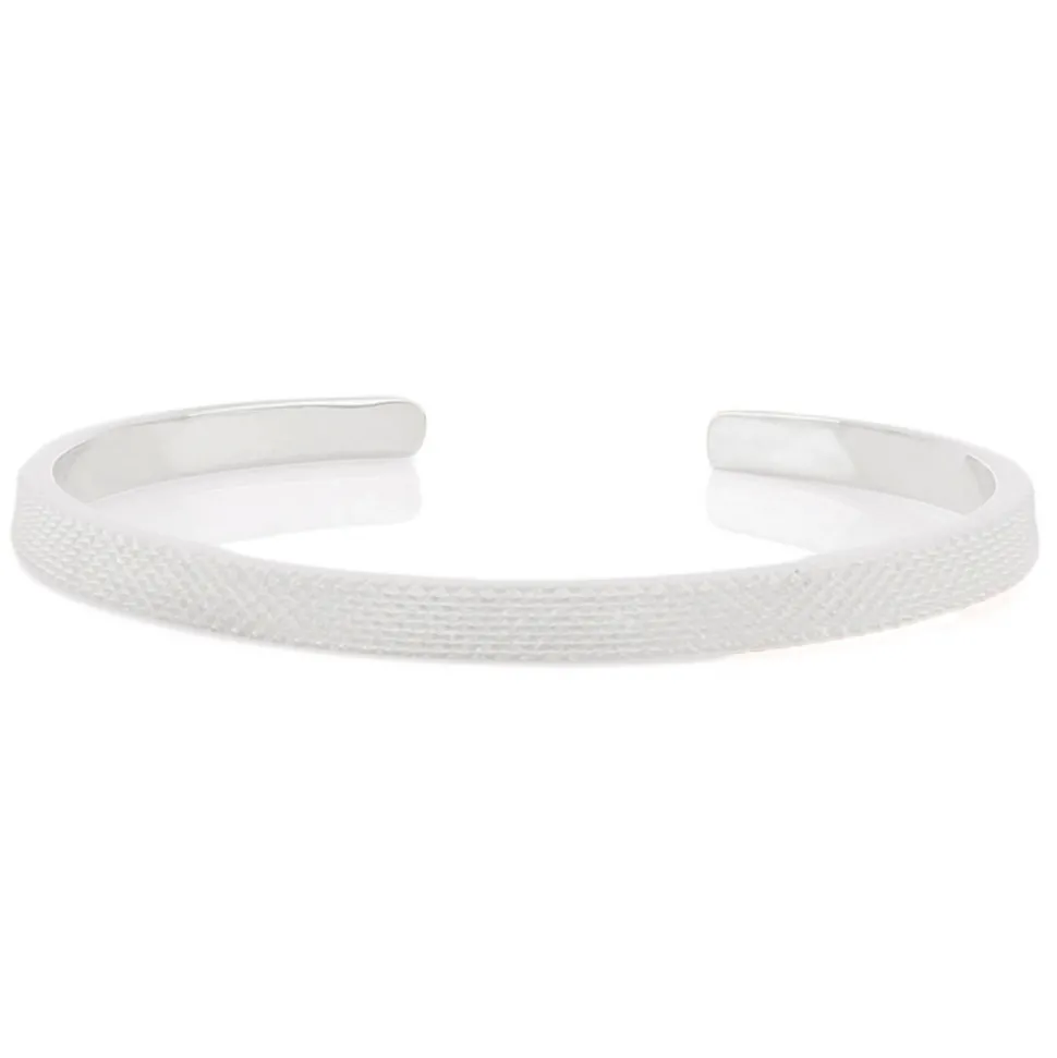 Tsars Collection - Rigid Silver Bracelet 5mm - Handmade in Swiss - Luxury Exclusive Collection - Avvenice