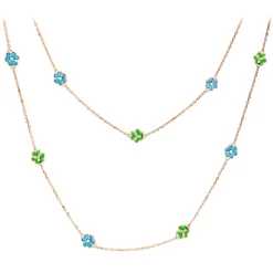 Tsars Collection - Tamara Romantic Garden Necklace 90 cm - Handmade in Swiss - Luxury Exclusive Collection - Avvenice