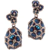 Tsars Collection - Tamara Blue Silver Earrings - Handmade in Swiss - Luxury Exclusive Collection - Avvenice