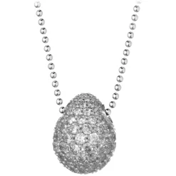 Tsars Collection - White 9nine Silver Necklace - Handmade in Swiss - Luxury Exclusive Collection - Avvenice