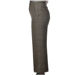 Twinset - America Pocket Trousers Prince of Galles - Pearl Grey - Trousers - Made in Italy - Luxury Exclusive Collection - Avvenice