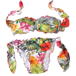 Twinset - Bandband Sea Swimsuit - Floral Pattern - Bikini - Made in Italy - Luxury Exclusive Collection - Avvenice