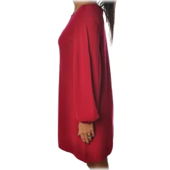 Twinset - Dress With Buttons - Red - Dress - Made in Italy - Luxury Exclusive Collection - Avvenice