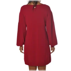 Twinset - Dress With Buttons - Red - Dress - Made in Italy - Luxury Exclusive Collection - Avvenice