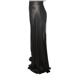 Twinset - Palazzo Trousers in Geometric Pattern - Anthracite - Trousers - Made in Italy - Luxury Exclusive Collection - Avvenice