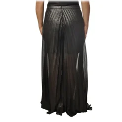 Twinset - Palazzo Trousers in Geometric Pattern - Anthracite - Trousers - Made in Italy - Luxury Exclusive Collection - Avvenice